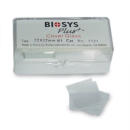 C&A Scientific Microscope Cover Glass, 100 Piece, 22mmx22mm, 100PK 94-1-2222